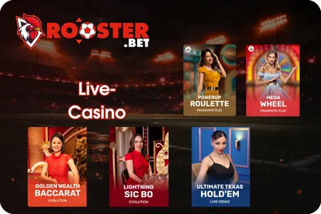 Rooster Bet Live-Casino