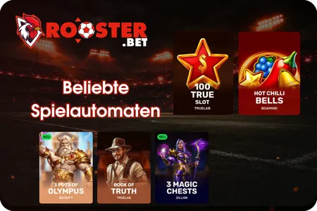 Rooster Bet Beliebte Spielautomaten
