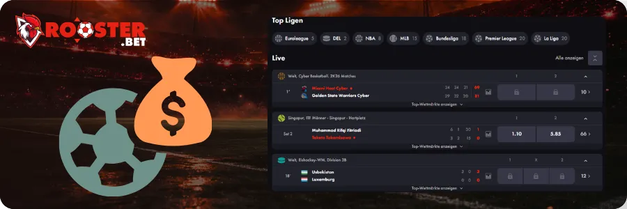 Rooster Bet Casino Sportwetten 