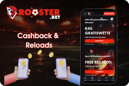 Rooster Bet Cashback & Reloads